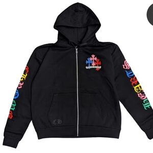Chrome Hearts Black Gothic Streetwear Jacket